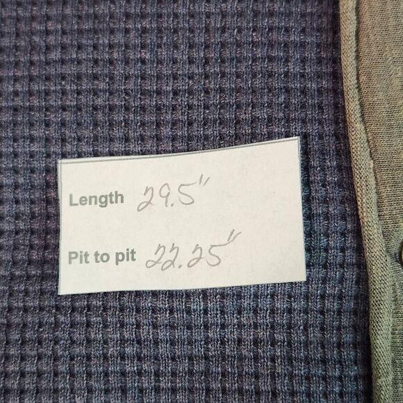 In Loom Charcoal Gray Colorblock Oversized Waffle Knit Henley Top NWT Size Small - Picture 11 of 11